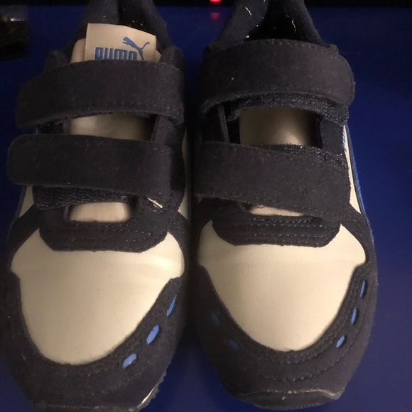 Royal blue puma kids sneakers - Picture 5 of 5